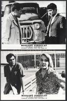 cca 1971 ,,Meglepő fordulat" című szovjet - üzbég bűnügyi film jelenetei és szereplői, 13 db vintage produkciós filmfotó ezüst zselatinos fotópapíron, a használatból eredő (esetleges) kisebb hibákkal, 18x24 cm