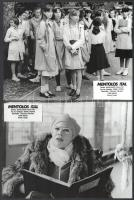 cca 1977 ,,Mentolos ital" című francia film jelenetei és szereplői, 5 db vintage produkciós filmfotó ezüst zselatinos fotópapíron, a használatból eredő (esetleges) kisebb hibákkal, 18x24 cm