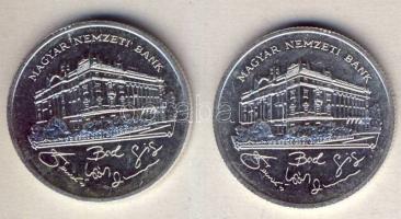 1992. 200Ft Ag "MNB" (2x) T:BU,2