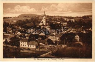 1931 Sankt Georgen an der Gusen, general view, bridge, church