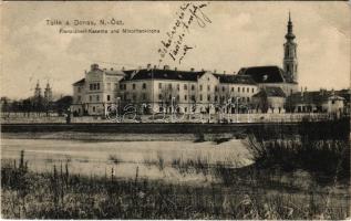 Tulln an der Donau, Franz-Josef-Kaserne und Minoritenkirche / K.u.K. military barracks, church (EB)