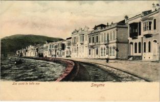 Izmir, Smyrne; Les quais la belle vue / quay (glue marks)