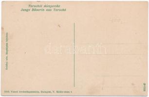 Torockói menyecske. Vasúti levelezőlapárusítás 1916. Erdélyi udvari fényképész felvétele / Junge Bäu...