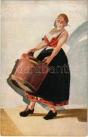 Solreflex / Lady art postcard s: Ingrid Ruin (EK)