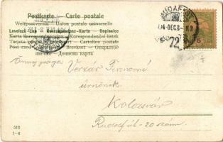 1904 Magyar folklór művészlap / Hungarian folklore art postcard (kopott sarkak / worn corners)