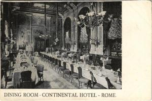 Roma, Rome; Hotel Continental, Dining room, interior (tear)