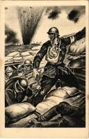 Il medico italiano in guerra e in pace / Italian military art postcard s: Livio Apolloni (EK)