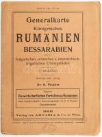 Generalkarte des Königreiches Rumänien mit Bessarabien und den bulgarischen, serbischen u. österreic...