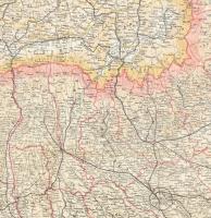 Generalkarte des Königreiches Rumänien mit Bessarabien und den bulgarischen, serbischen u. österreic...