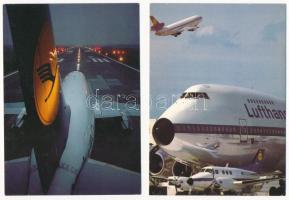 19 db MODERN motívum képeslap hajókkal és repülőkkel / 19 modern motive postcards with ships and air...