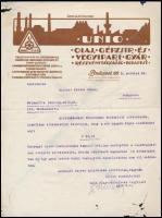 cca 1928-1929 Vegyes autós témájú papírrégiség, közte Michlein pneumatik árlap, Victoria Automobil m...