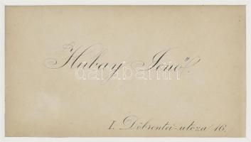 1897 Hubay Jenő (1858-1937) hegedűművész, zeneszerző dedikált fotója Adler Mihályné (Goldstein VIlma...