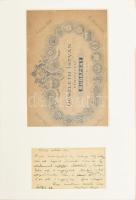 1897 Hubay Jenő (1858-1937) hegedűművész, zeneszerző dedikált fotója Adler Mihályné (Goldstein VIlma...