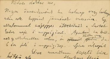 1897 Hubay Jenő (1858-1937) hegedűművész, zeneszerző dedikált fotója Adler Mihályné (Goldstein VIlma...