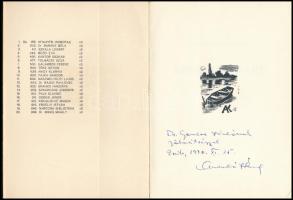 Andruskó Károly 2 db DEDIKÁLT ex libris kiadványa: Zentai exlibrisek. Zenta, 1969, szerzői kiadás (&...