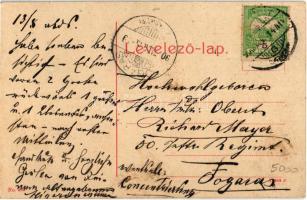 1908 Beszterce, Bistritz, Bistrita; Kórház utca, gyógyszertár, Otto Weiss üzlete. W.L. ? No. 406. / ...