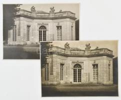 cca 1920-1930 Le Petit Trianon kastély 2 darab fotója, 12,5x17,5 cm
