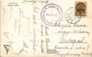 1939 Uzsok, Uzok, Uzhok; Hősök sírja, Ant. Rozsypala sírja / military heroes cemetery, tomb (EK) + &...