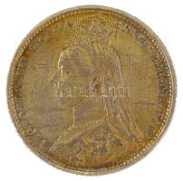 Nagy-Britannia 1887. 6p Ag "Viktória" T:VF portréoldali karcok United Kingdom 1887. 6 Pence Ag "Victoria" C:VF scratches on the portrait side Krause KM#759