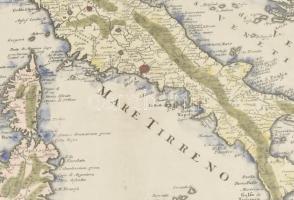 Cluver, Philipp (1580-1622) - Senex, John (1690-1740): Italia Nova. Színezett, rézmetszetű térkép, X...