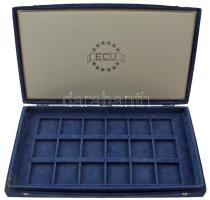 "The official ECUs / Les ECUs officiels" bársonyborítású érmetartó kazetta, 18db, 50x50mm ...