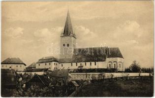 Nagysink, Gross-Schenk, Cincul Mare, Cincu; Ev. Kirche and Schule / evangélikus templom és iskola. D. Andree kiadása / Lutheran church and school