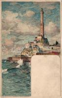Genova 'Cartoline Postale Artistische di Velten No. 202.' litho s: Manuel Wielandt