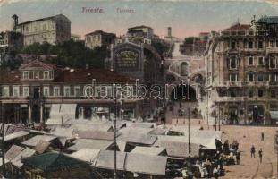 Trieste, tunnel, market