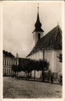 1946 Csíkszereda, Miercurea Ciuc; Római katolikus templom. Péter F. kiadása, Biró felvétele / church