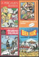 cca 1980 8 db képregény filmekről: Ben Hur, Beverly HIlls-i zsaru, Kobra, Veszélyes őrjárat, Pergame...