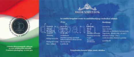 2006. 50Ft Cu-Ni "1956-os forradalom" első napi veret + 500Ft "1956-os forradalom&quo...