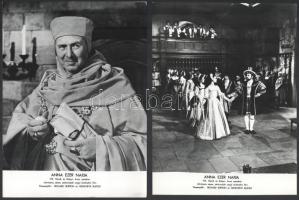 cca 1969 ,,Anna ezer napja" című angol történelmi film jelenetei és szereplői, 10 db vintage pr...
