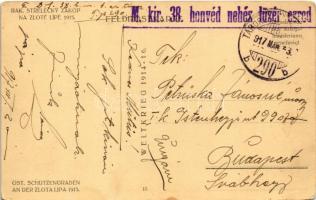 1917 Rak. Strelecky Zakop na Zloté Lipe / Öst. Schützengraben an der Zlota Lipa / WWI Austro-Hungari...