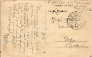 1940 Maroshévíz, Oláhtoplica, Toplita, Toplica; Főút / Strada principala / main street (EK) + "...