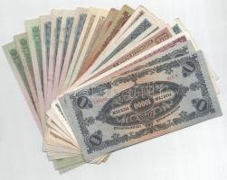 Vegyes 20db-os pengő és forint bankjegy tétel, közte 1949. 100Ft T:VF,F