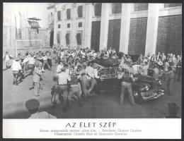 cca 1980 ,,Az élet szép" című szovjet - olasz film jelenetei és szereplői, 9 db produkciós film...