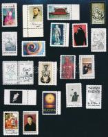 Művészeti témájú levélzárók, 19 db