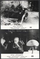 cca 1971 ,,Ritka látogató" című lengyel film jelenetei és szereplői, 11 db vintage produkciós filmfotó ezüst zselatinos fotópapíron, a használatból eredő (esetleges) kisebb hibákkal, 18x24 cm