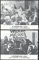 cca 1976 ,,Romeyke-ügy" című NSZK film jelenetei és szereplői, 6 db produkciós filmfotó nyomdat...