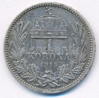 1915KB 1K Ag "Ferenc József" T:XF,VF patina, ph. 
Adamo K5.1