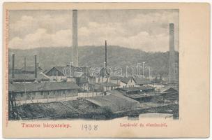 Tataros, Brusturi (Bihar); Bányatelep lepároló és víztelenítő. Benedek Mór fényképészeti műterméből / distiller and dewaterer of the mine (fl)