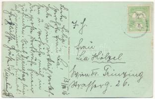 1916 Beszterce, Bistritz, Bistrita; Kaiser-Wilhelm-Straße / Császár Vilmos utca. F. Stolzenberg kiad...