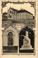 1913 Mayerling, Karmeliterinnen-Kloster, Mater Dolorosa in der Klosterkirche, Kronprinz Rudolf-Denkmal / nunnery, monument, church. Art Nouveau, floral (EB)