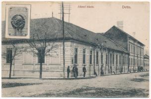 1922 Detta, Ghedu, Deta; Állami iskola / school / Peter Jaeger Oberlehrer (EK)