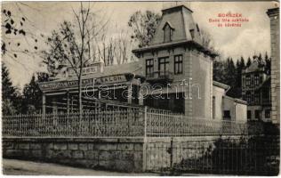 Borszék, Borsec; Soós féle szálloda és kávéház, Szalon cukrászda. Pollatschek Gyula kiadása / hotel and cafe, confectionery shop (EK)