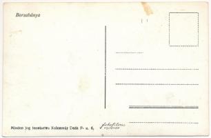 Borsabánya, Baile Borsa; utcakép, Szabó Péter üzlete és korlátlan italmérése / street view with shop...