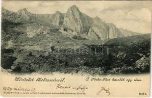 1900 Kolozsvár, Cluj; A Torda-Túri hasadék egy része. Dunky fivérek / Cheile Tureniului / gorge (EK)