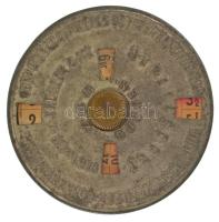 Ausztria ~1850. fém Gulden átszámító, átkonvertáló szerkezet (57mm)