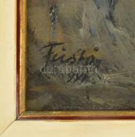 Füstös jelzéssel: Csendélet 981. Olaj, farost. Keretben 49x32 cm