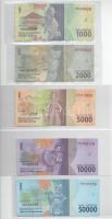 Indonézia 2016. 1000R + 2000R + 5000R + 10.000R + 50.000R T:UNC
Indonesia 2016. 1000 Rupiah + 2000 ...